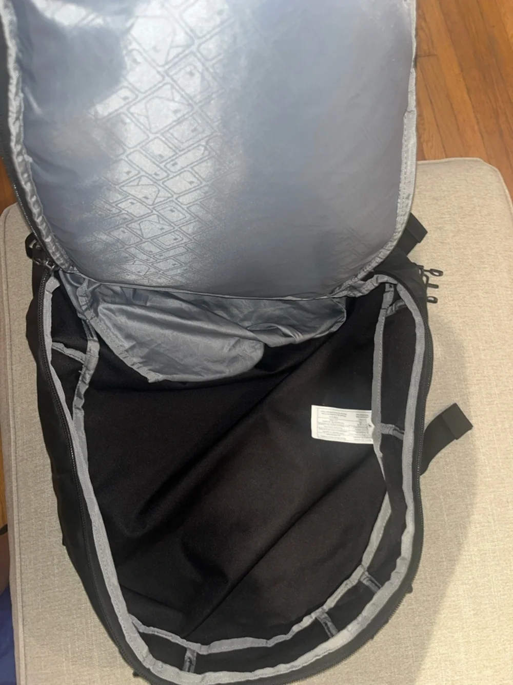 Travel Black Water-Resistant Backpack - Sleek Everyday Carry - Picture 3 of 5
